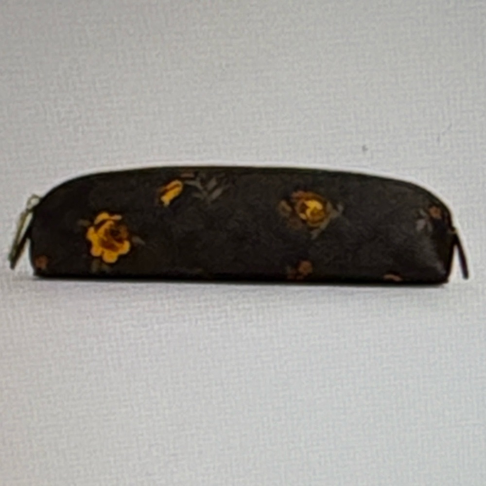 🌼  COACH PENCIL  CASE IN SIGNATURE CANVAS WITH FLORAL PRINT  🌼 NWT 🌼